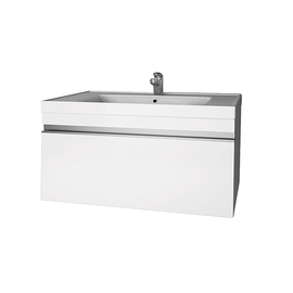 Тумба Dreja GRACE, 70 см, 1 ящик, белый глянец и раковина Грэйс 70 см, 99.0910 + 641600 - фото, отзывы, цена